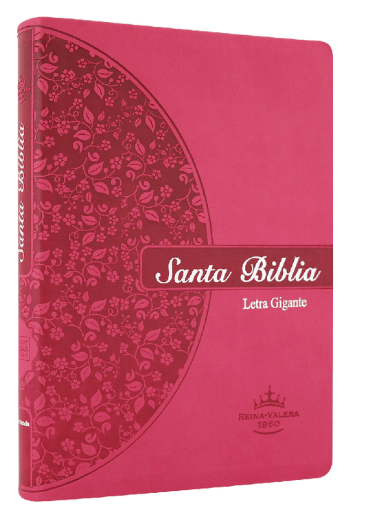 Biblia  Letra Gigante / Rosa Canto Floral / RV 1960
