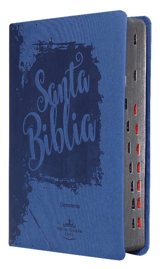 Biblia Mediana Letra Grande / Azul / Indice RV1960