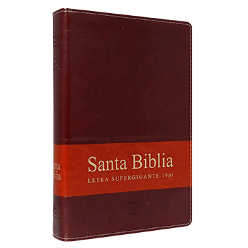 Biblia Letra Super Gigante /19 Pts Imit Piel Marron / Rv 1960