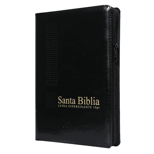 Biblia letra supergigante negro con cierre e índice / RV1960