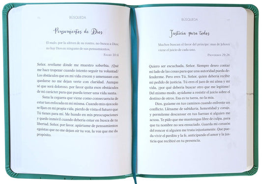 Oraciones de un minuto para mujeres: imitación piel aqua/ Hope Lyda
