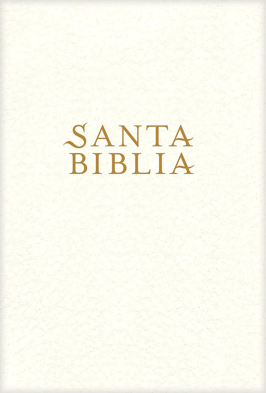 Biblia NTV súper gigante - tapa dura - semipiel blanca