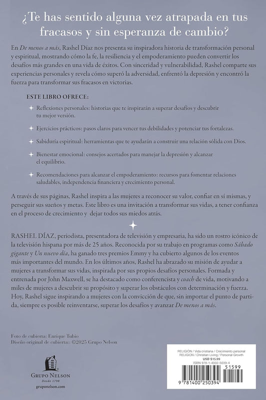 De menos a más/ Rashel Diaz