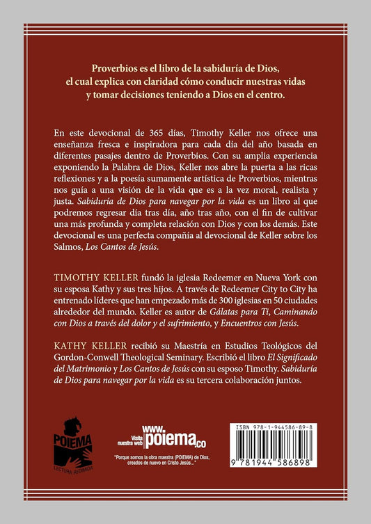 Sabiduría de Dios para navegar por la vida / Timothy Keller