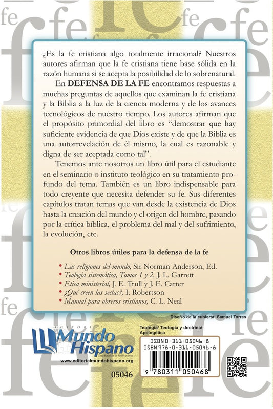 Defensa De La Fe/  Pablo Hoff/ Mundo Hispano