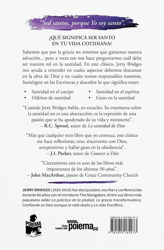 La busqueda de la santidad / Jerry Bridges