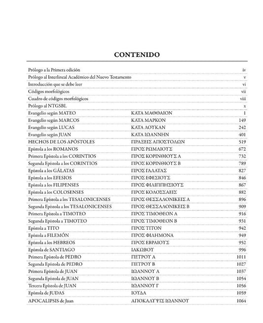 Interlineal académico del Nuevo Testamento griego español / Francisco Lacueva