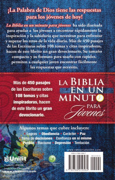 La biblia en un minuto para jóvenes-serie bolsillo/ Mike Murdoch