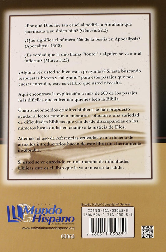 Pasajes difíciles de la biblia/  Walter C. Kaiser Jr.