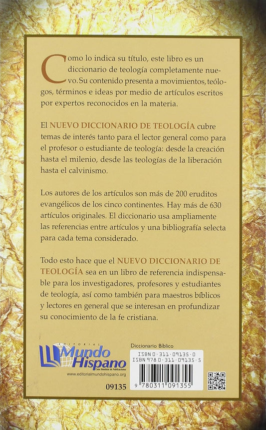 Nuevo Diccionario De Teología/ Sinclair B. Ferguson/ Mundo Hispano