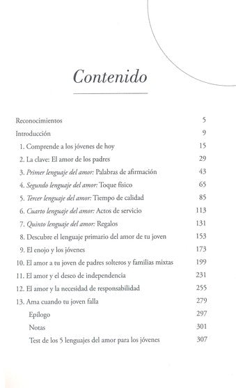 Los cinco lenguales del amor para jovenes / libro de bolsillo / Gary Chapman