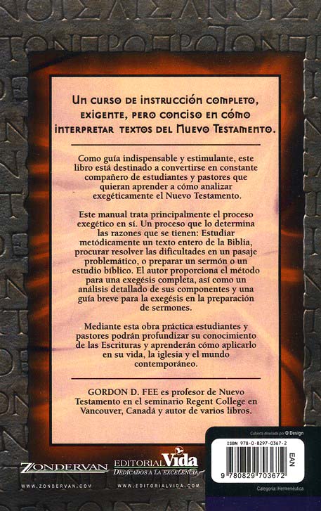 EXEGESIS DEL NUEVO TESTAMENTO / Gordon Fee