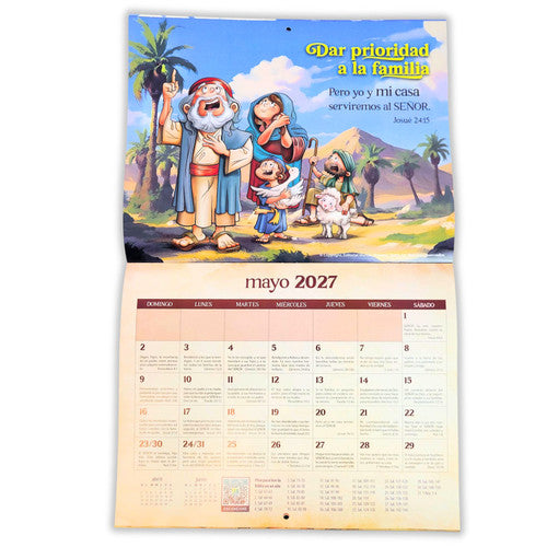 Calendario 2027 // Mundo Hispano "Hábitos para una vida abundante" Niños //