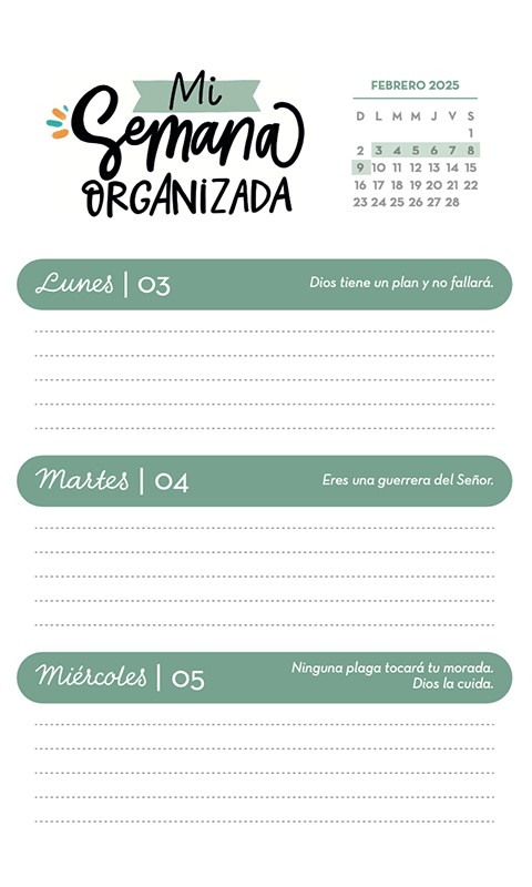 Agenda Planner (Julio 2024 – diciembre 2025)