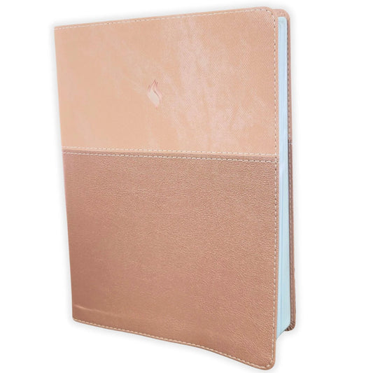 Biblia de Estudio RVR1960 Vida Plena, Imitación Piel, Oro Rosa