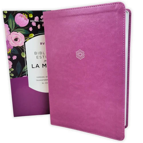 Biblia de estudio para la mujer RVR60 – Orquídea – Imitación Piel