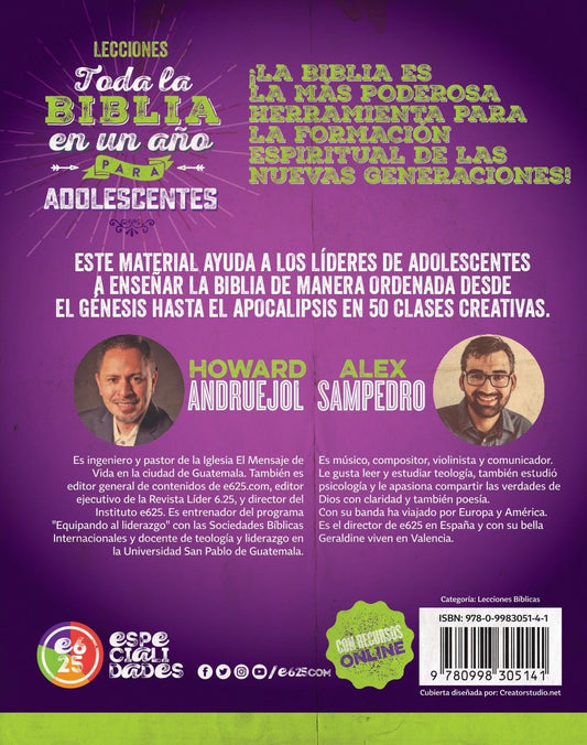 Toda la biblia en un año para adolescentes/ Howard Andruejol