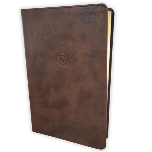 Biblia de estudio de César Vidal RVR 1960 / B&H español / Cafe símil piel