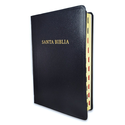 Biblia de letra gigante negro con indice