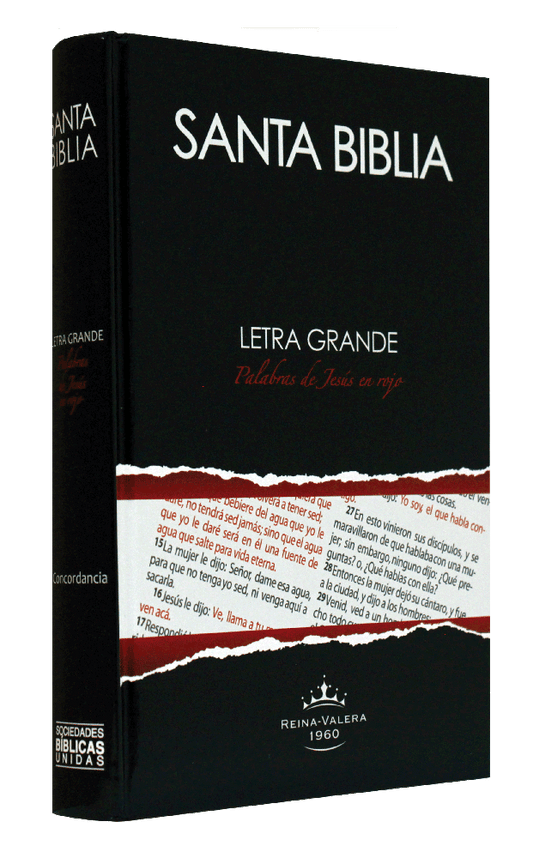 Biblia Mediana Letra Grande / Negra / Tapa Dura / RV1960