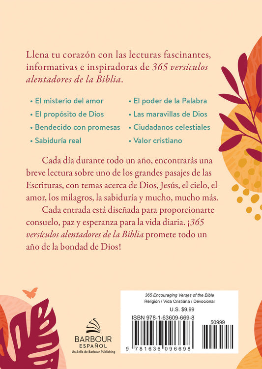 365 versículos alentadores de la biblia/ Barbour Español