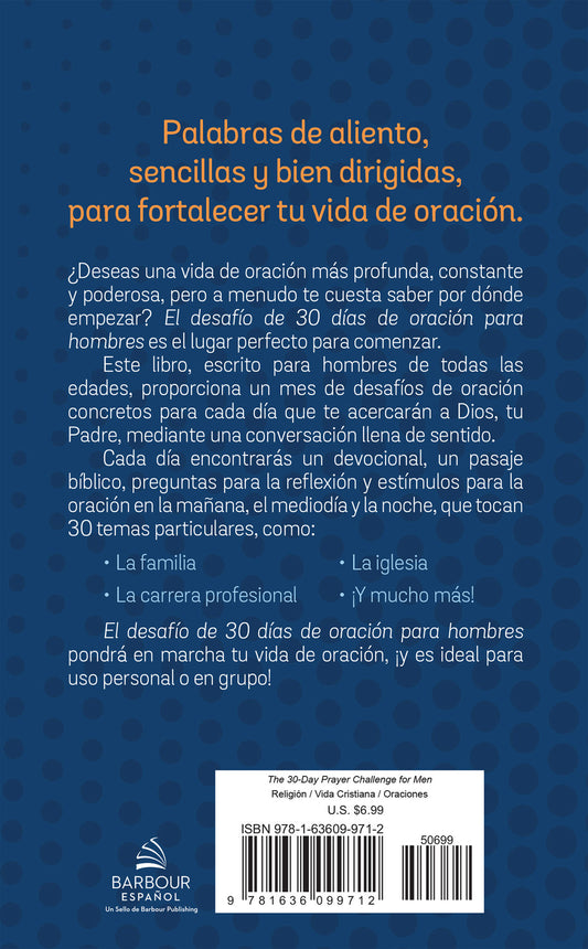 Desafío de 30 días de oración para hombres/ Jess MacCallum