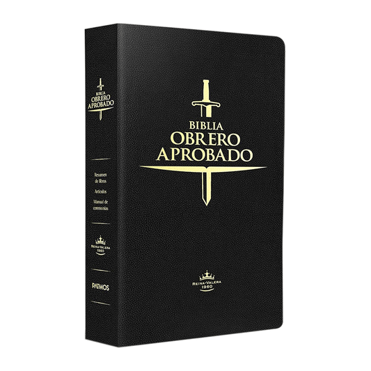 Biblia obrero aprobado RVR60 / Negro / Imitación Piel