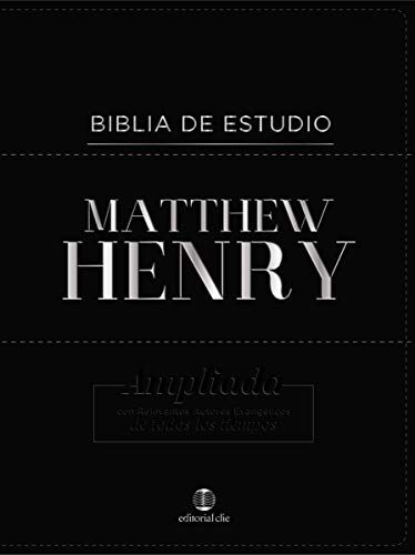 Biblia de Estudio Mathew Henry / Piel negra / RV1960