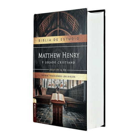 Biblia de estudio Matthew Henry y legado cristiano RVR77 – Tapa dura