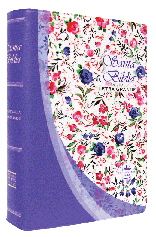 Biblia chica floreada / Violeta / RV1960