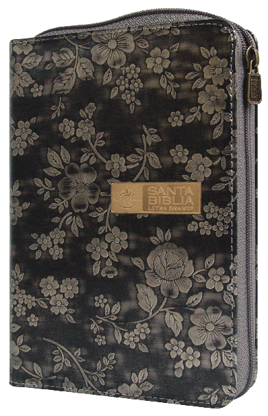 Biblia Color Plateado con Cierre e Indice / RV1960