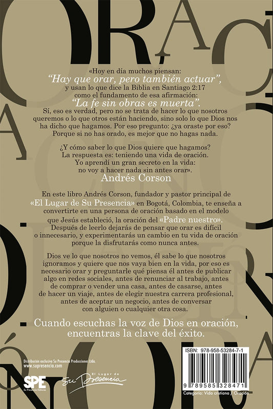 La oración es la clave del éxito/ Andrés Corson