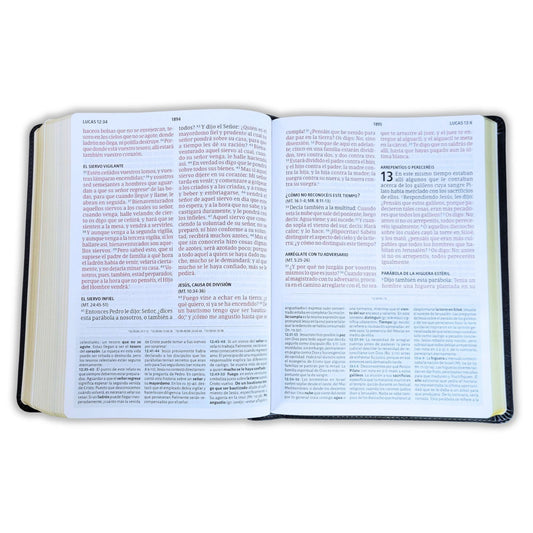 Biblia de Estudio letra gigante RVR60 – Gris – Símil Piel