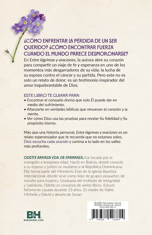 Entre lágrimas y oraciones/ Odette Armaza