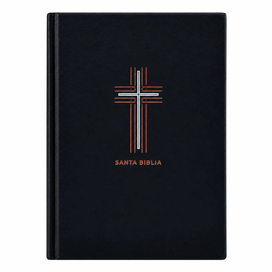Biblia Nueva Traducción Viviente de Margen Amplio - Negro con cruz