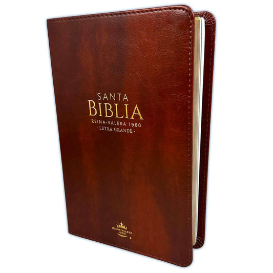 Biblia letra grande café RV1960