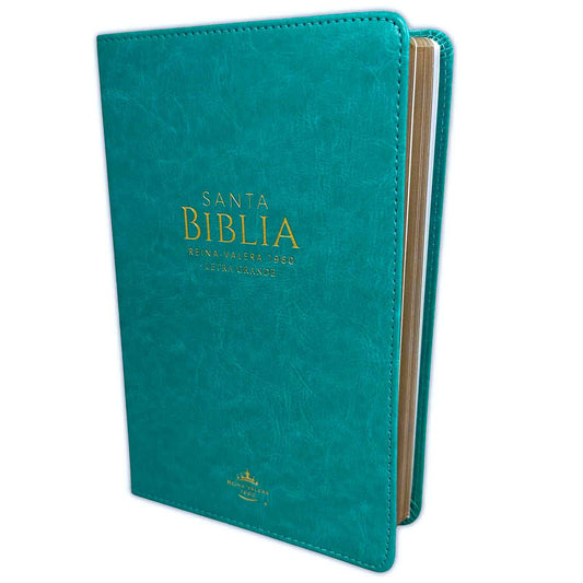 Biblia letra grande turqueza RV1960