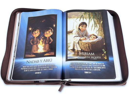 Biblia héroes RVR60, Bitono café – Cierre