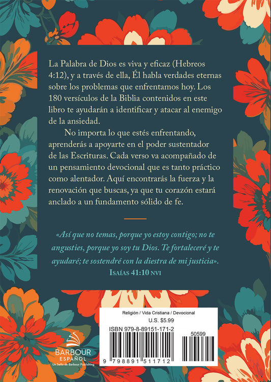 180 versículos de la biblia para vencer la ansiedad/ Carey Scott