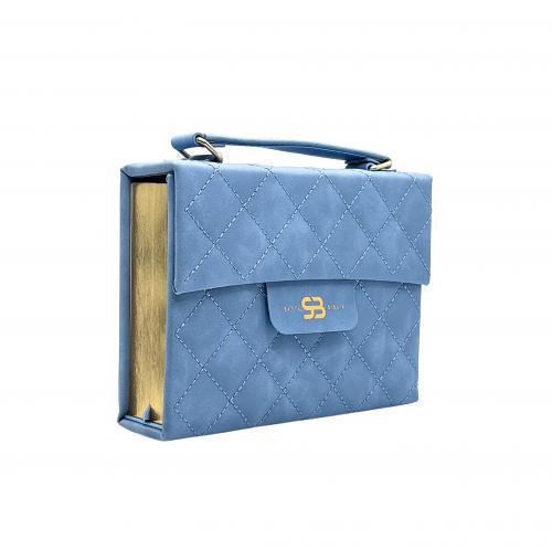 Biblia cartera con broche magnético RVR60 (Azul Claro) Imitación Piel