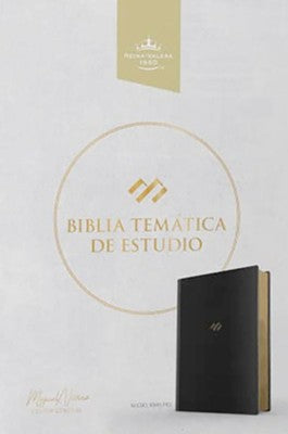 Biblia temática de estudio Miguel Núñez/RV1960 negro piel genuina