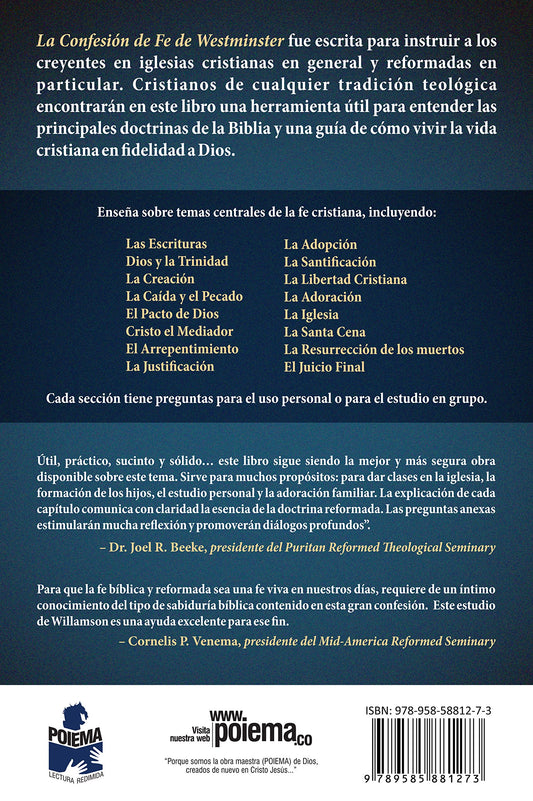 Confesion de fe de westminster nueva edicion /  G. I. Williamson