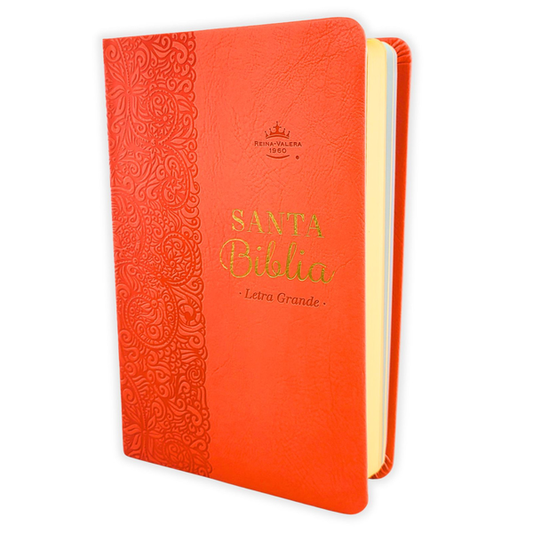 Biblia obsequios y premios RVR60 – Coral delicado – Imitación Piel – Cierre