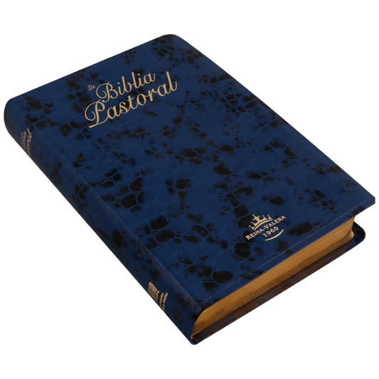 Biblia pastoral letra mediana RVR60 – Azul