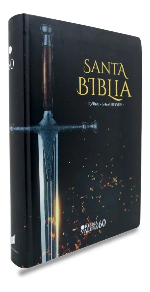 Biblia Espada Letra Grande 12 Puntos RV1960, Imit Piel Negro