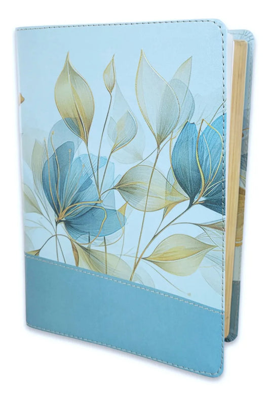 Biblia de la mujer conforme al corazón de Dios RVR60 – Pétalos azul