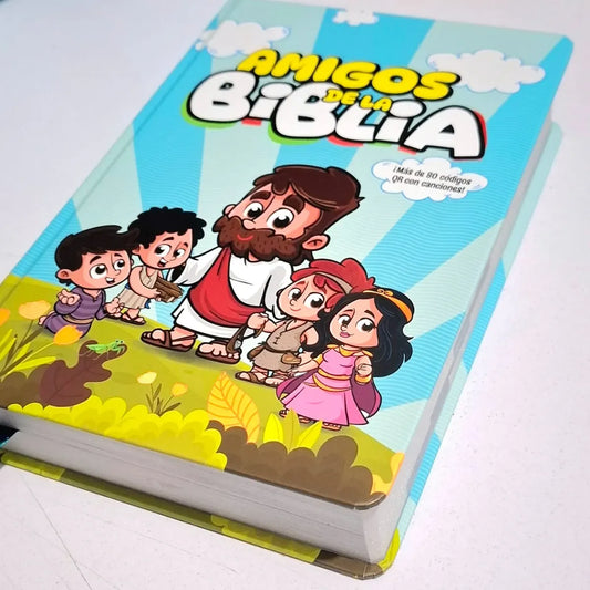 Biblia infantil amigos de la Biblia RVR60 – Azul – Tapa dura