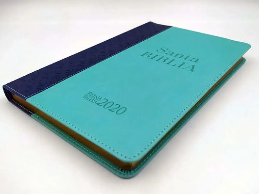 Biblia Ultrafina Reina-Valera 2020, Imit Piel Turquesa Y Azul/ Sociedad Bíblica De España