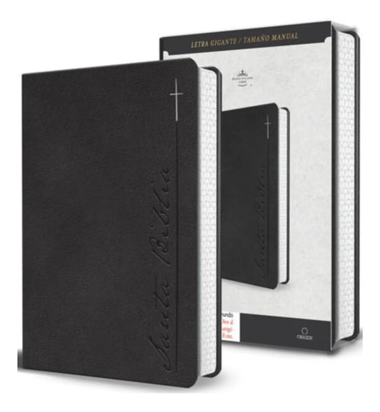 Biblia manual RVR60 – Gris – Imitación piel