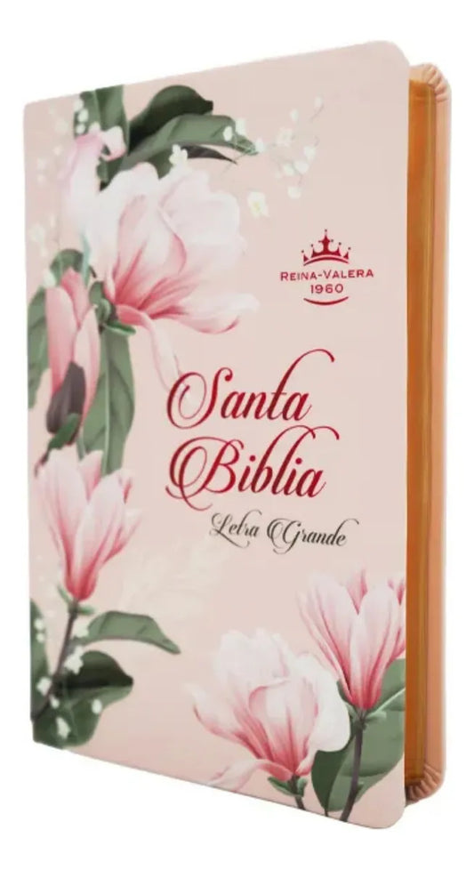 Biblia mediana letra grande RVR60 – Floreada